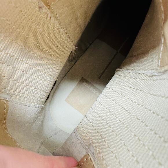 Dolce Vita Celia Tan Suede Lug Sole Ankle Boots Size 8M - Picture 13 of 15